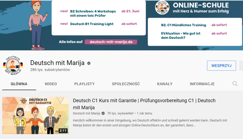 4 1024x585 - 5 najlepszych kanałów niemieckojęzycznych do nauki gramatyki na YouTube